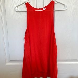 Orange high neck tank